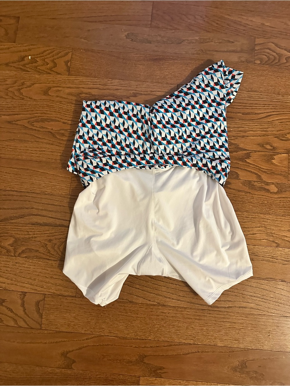 Tail White Label Women’s Geometric Blue Red Stretch Pull On Tennis Golf Skort M - Picture 4 of 6